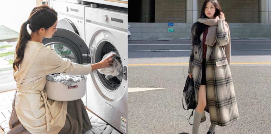 cách giặt áo khoác dạ