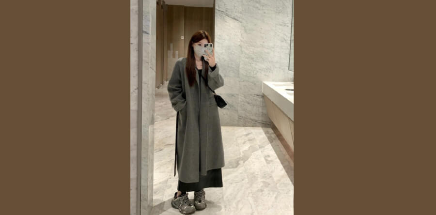 cách phối đồ với áo khoác dạ dài
