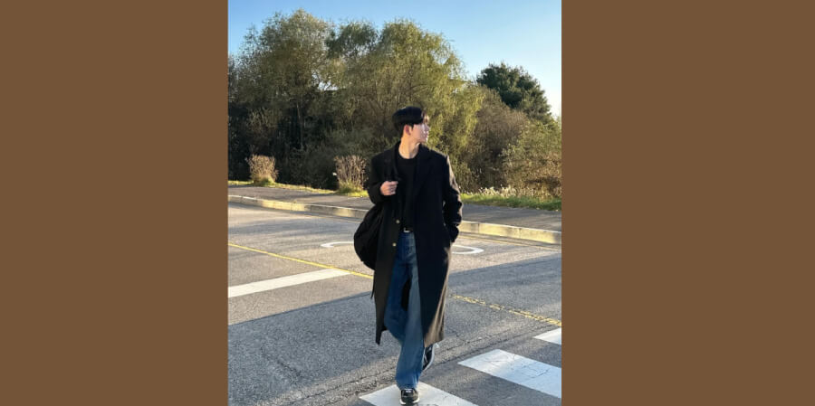 cách phối đồ với áo khoác dạ dài nam