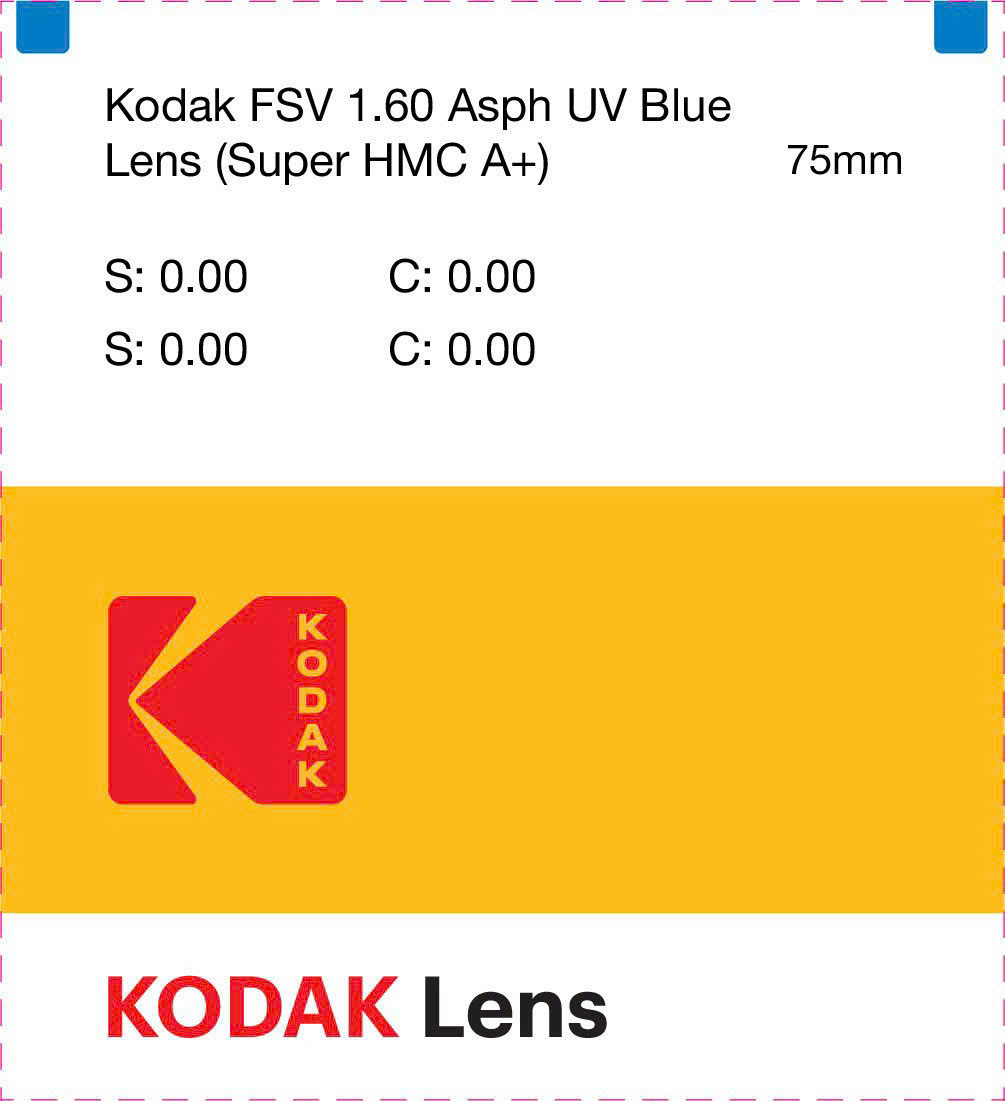 Tròng Kính Đổi Màu Kodak Blue 1.60 ánh sáng xanh