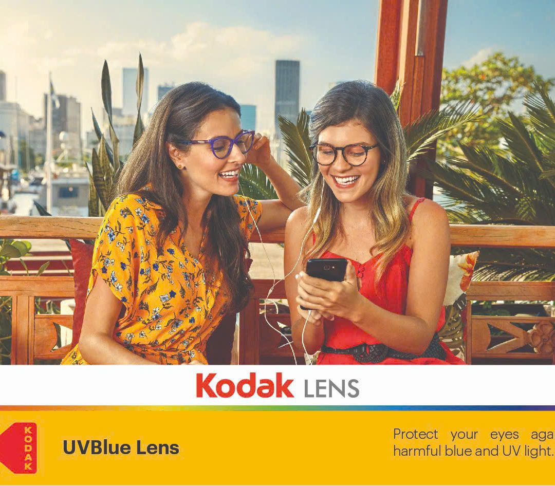 Tròng Kính Đổi Màu Kodak Blue 1.60 ánh sáng xanh
