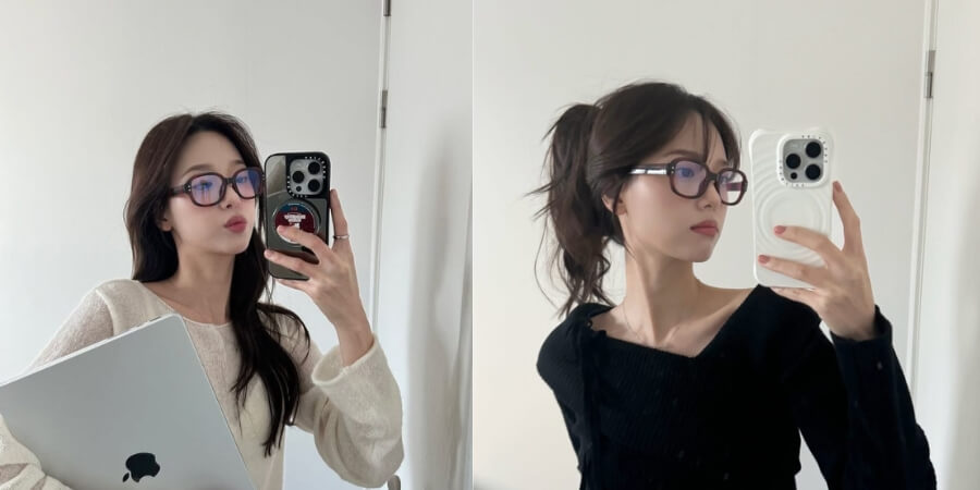 da trắng nên đeo kính màu gì