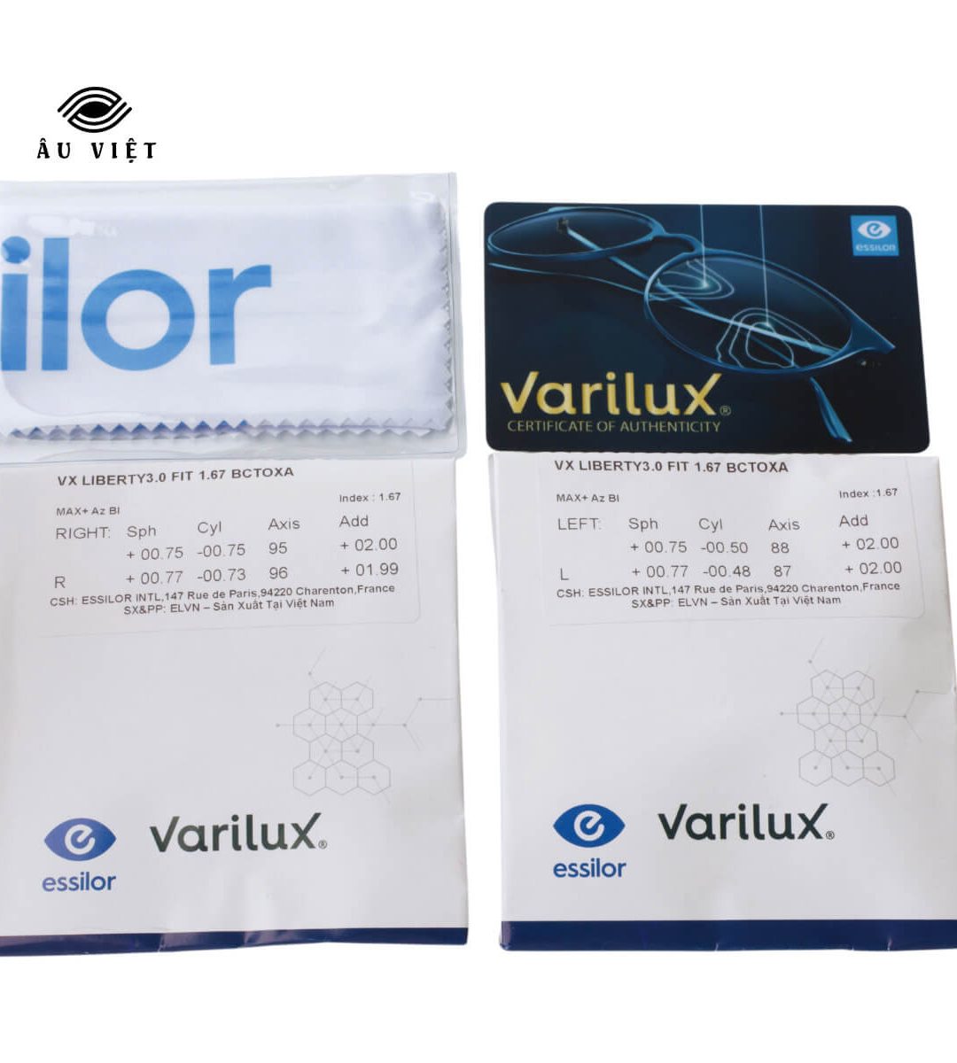 Tròng kính đa tròng VX Liberty 3.0 Fit 1.67 BCTOXA
