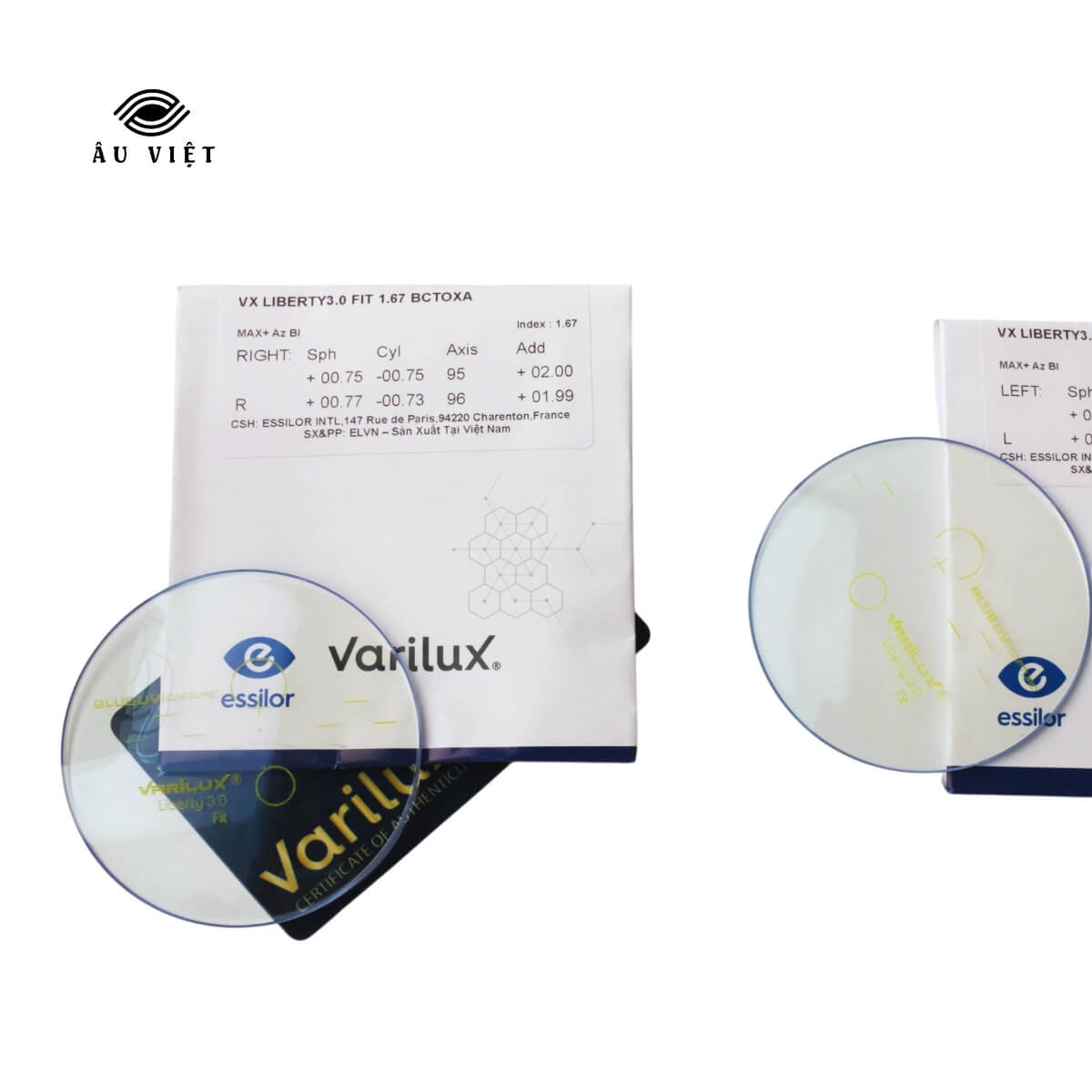 Tròng kính đa tròng VX Liberty 3.0 Fit 1.67 BCTOXA