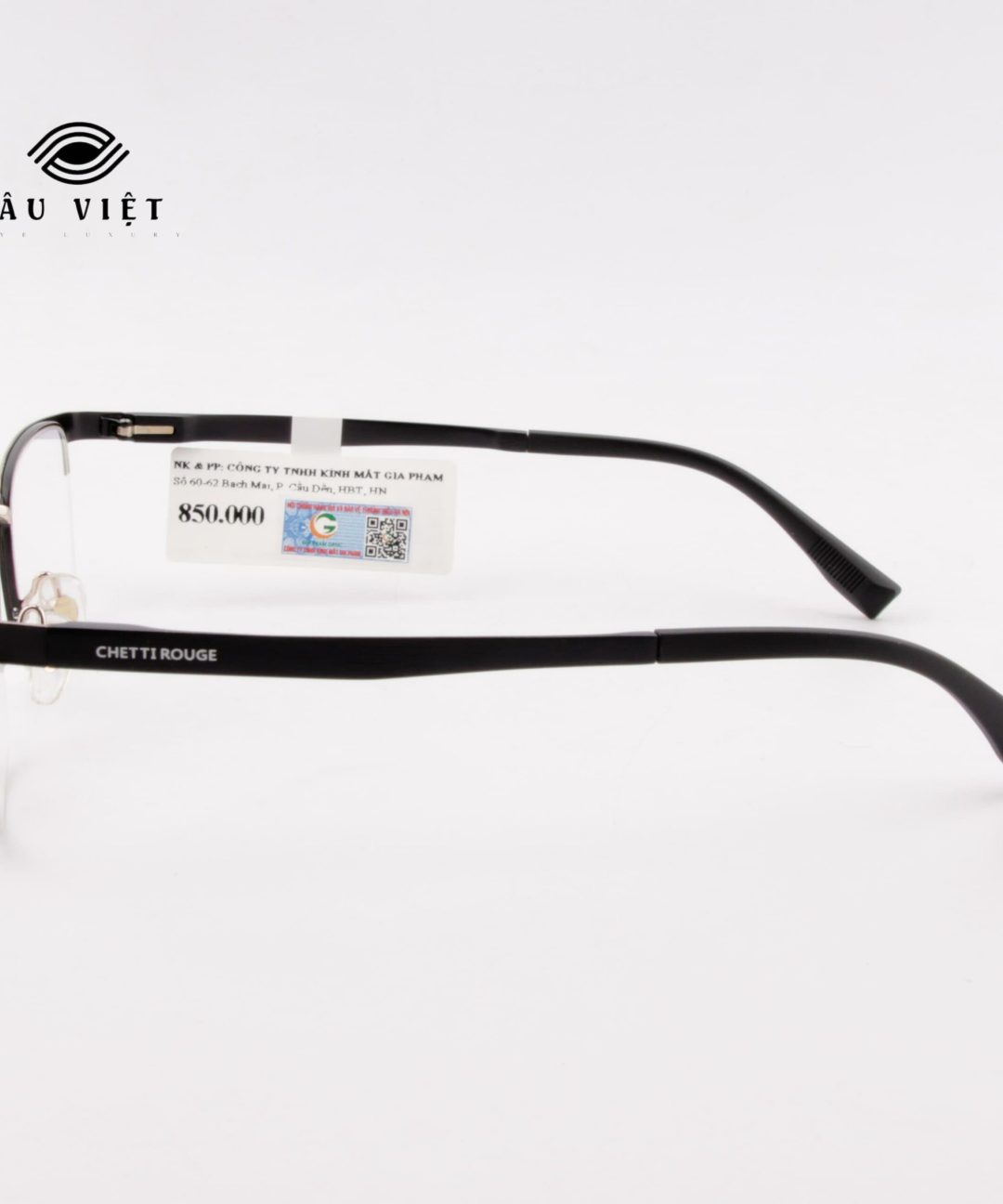 Gọng kính nửa viền kim loại CHETTI ROUGE CH8183 C1
