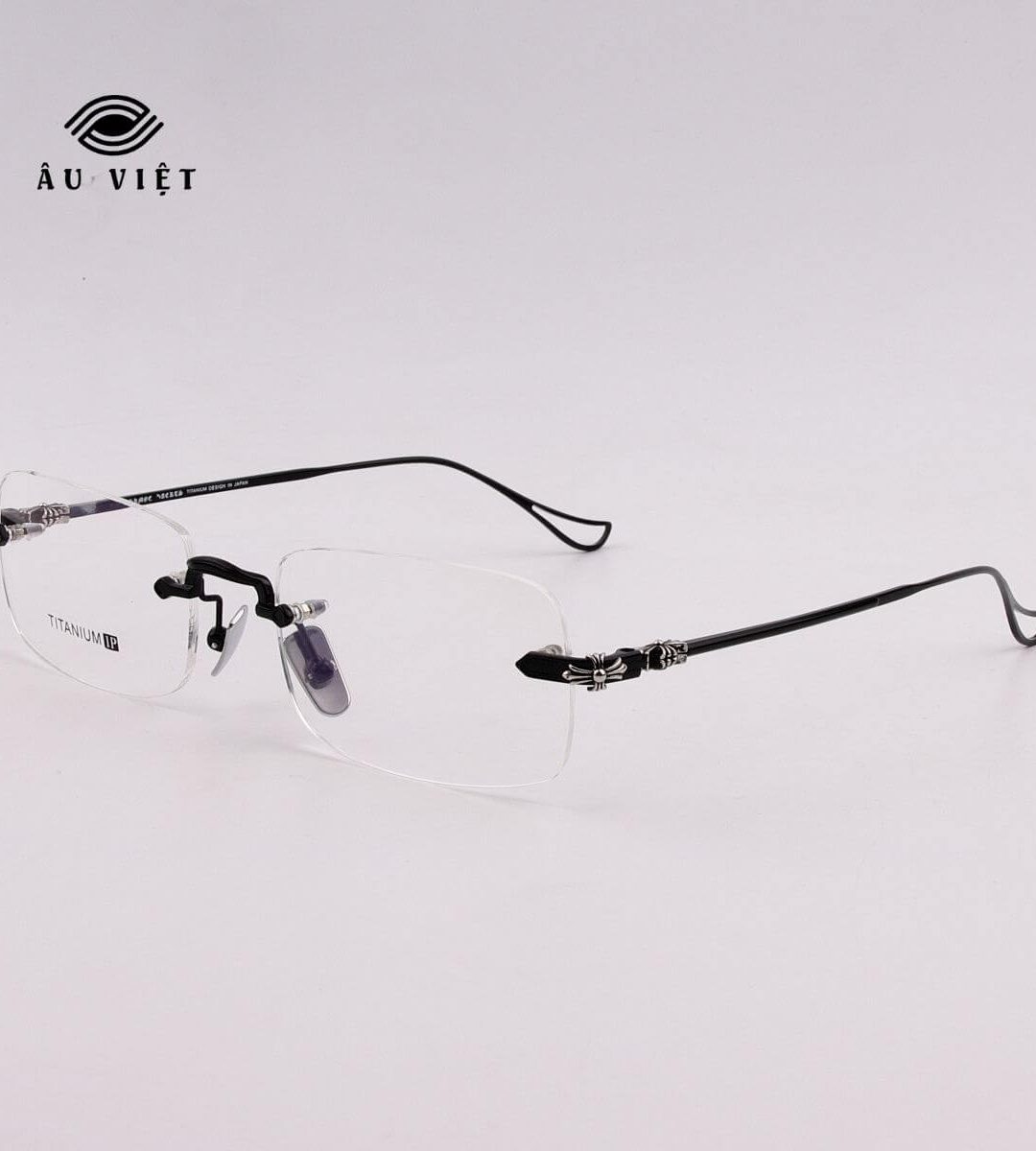 Gọng kính không viền Chrome Heart CH2072 Full box