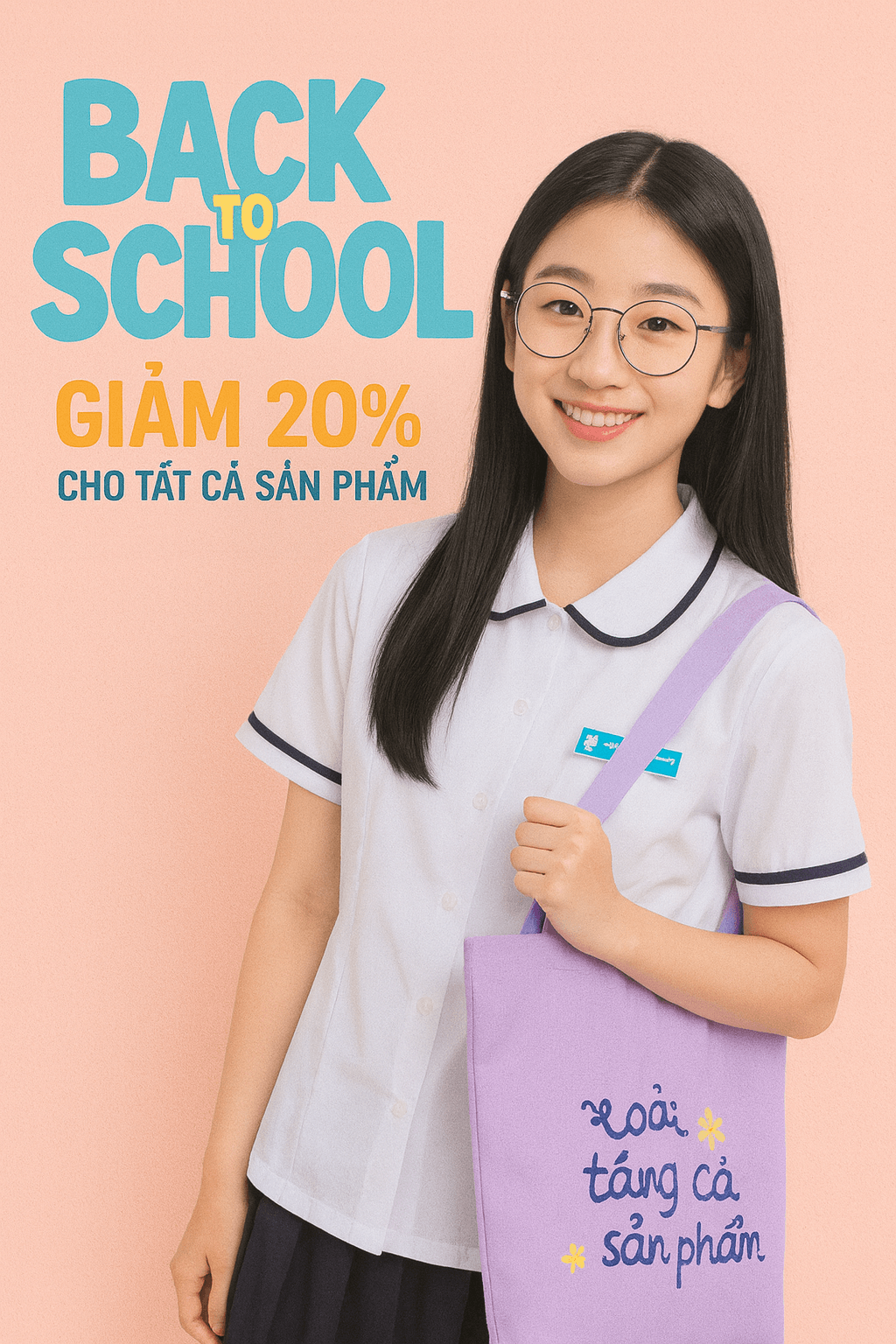 back to school giảm toàn sản phẩm 20%