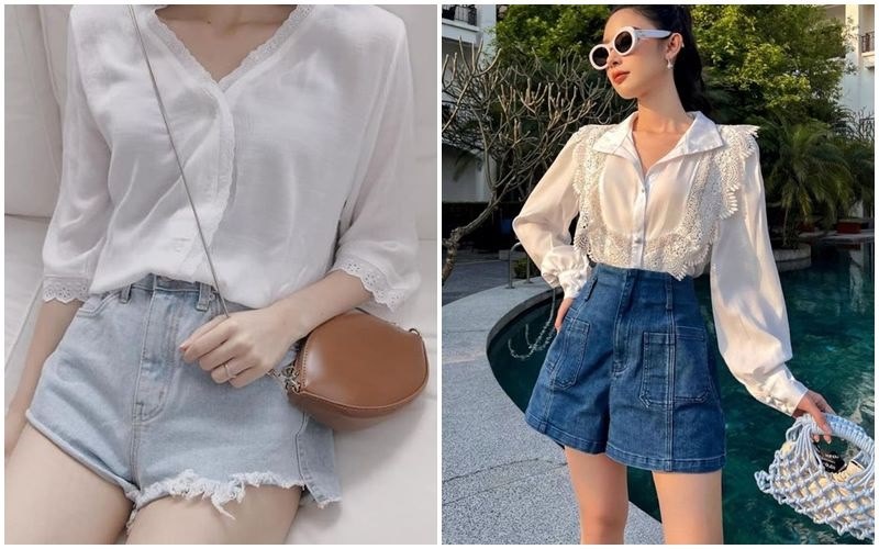 Nổi bật trong mọi bữa tiệc khi phối quần short cùng áo sơ mi