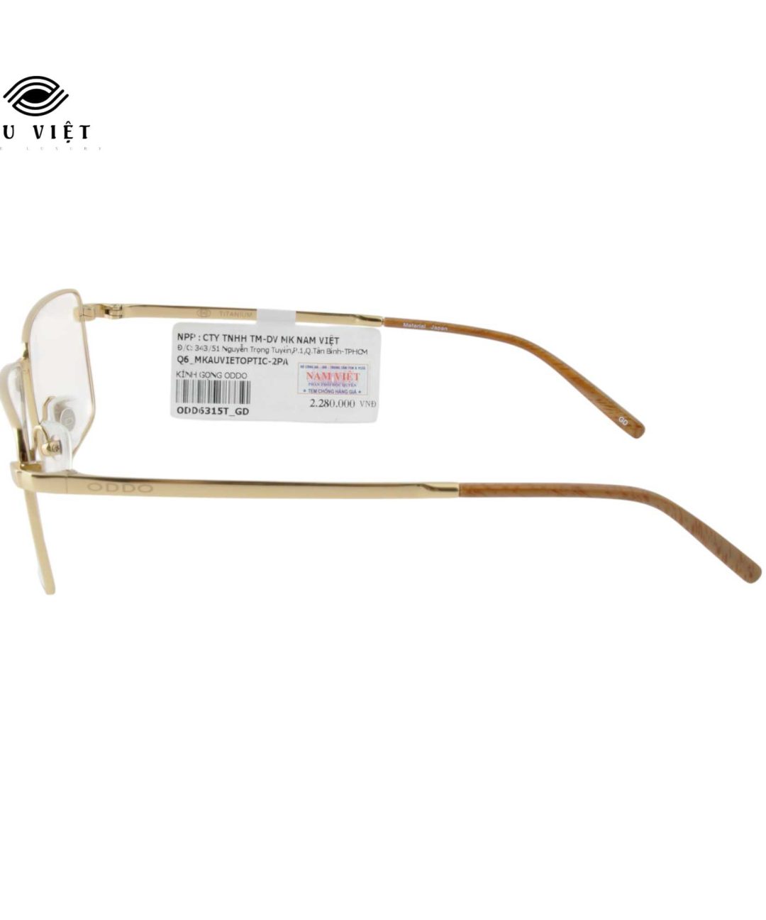 Gọng kính kim loại chữ nhật ODDO OD6315