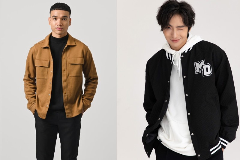 Phong cách bụi bặm khi diện áo khoác bomber hoặc varsity