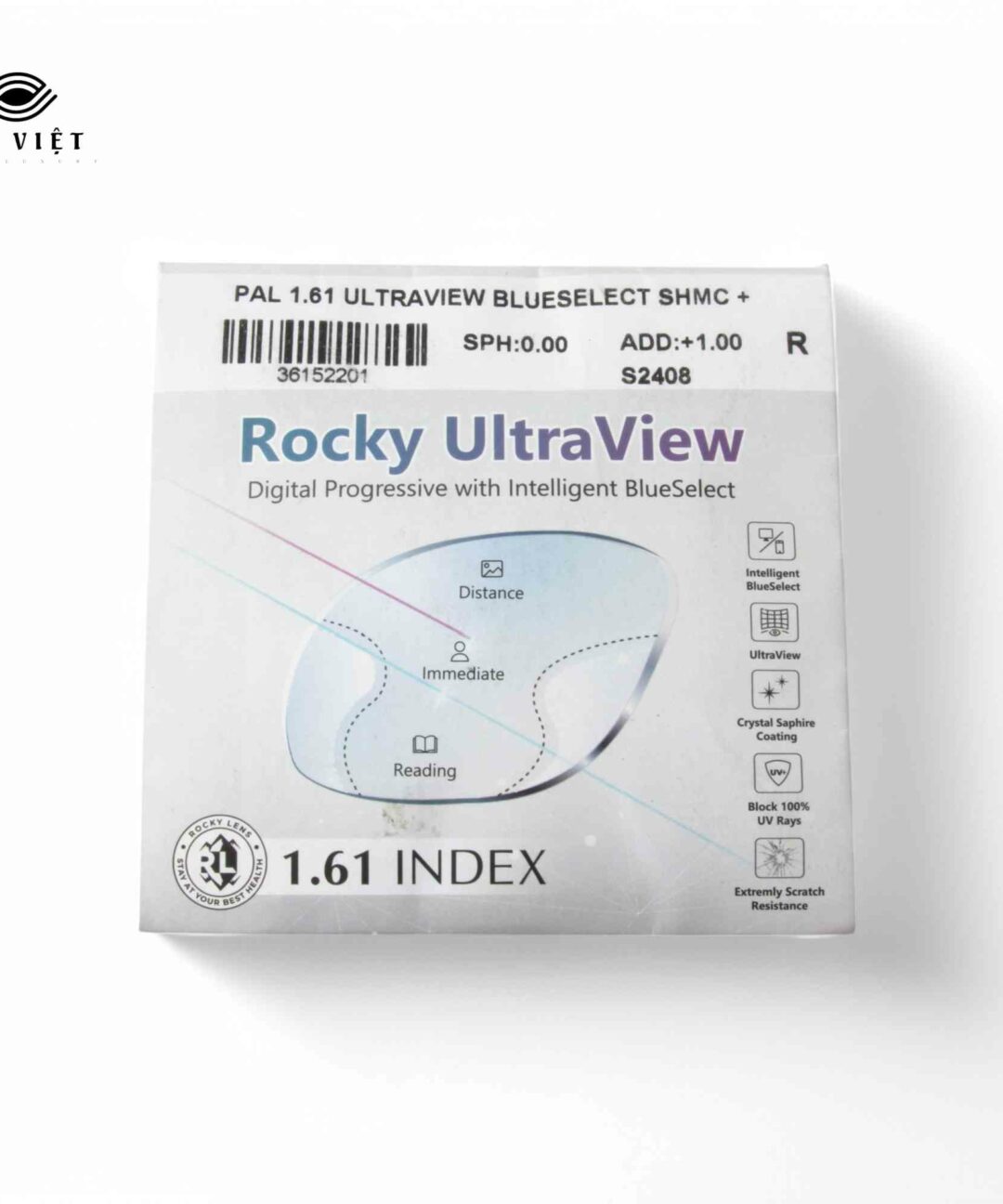 Rocky Ultraview 1.61 tròng kính đa tròng