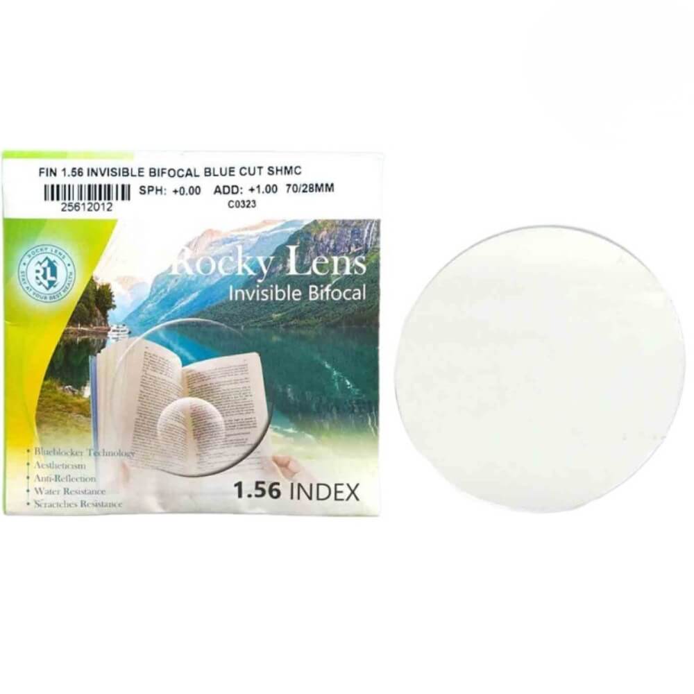 Tròng Kính 2 Tròng Rocky 1.56 Bluecut