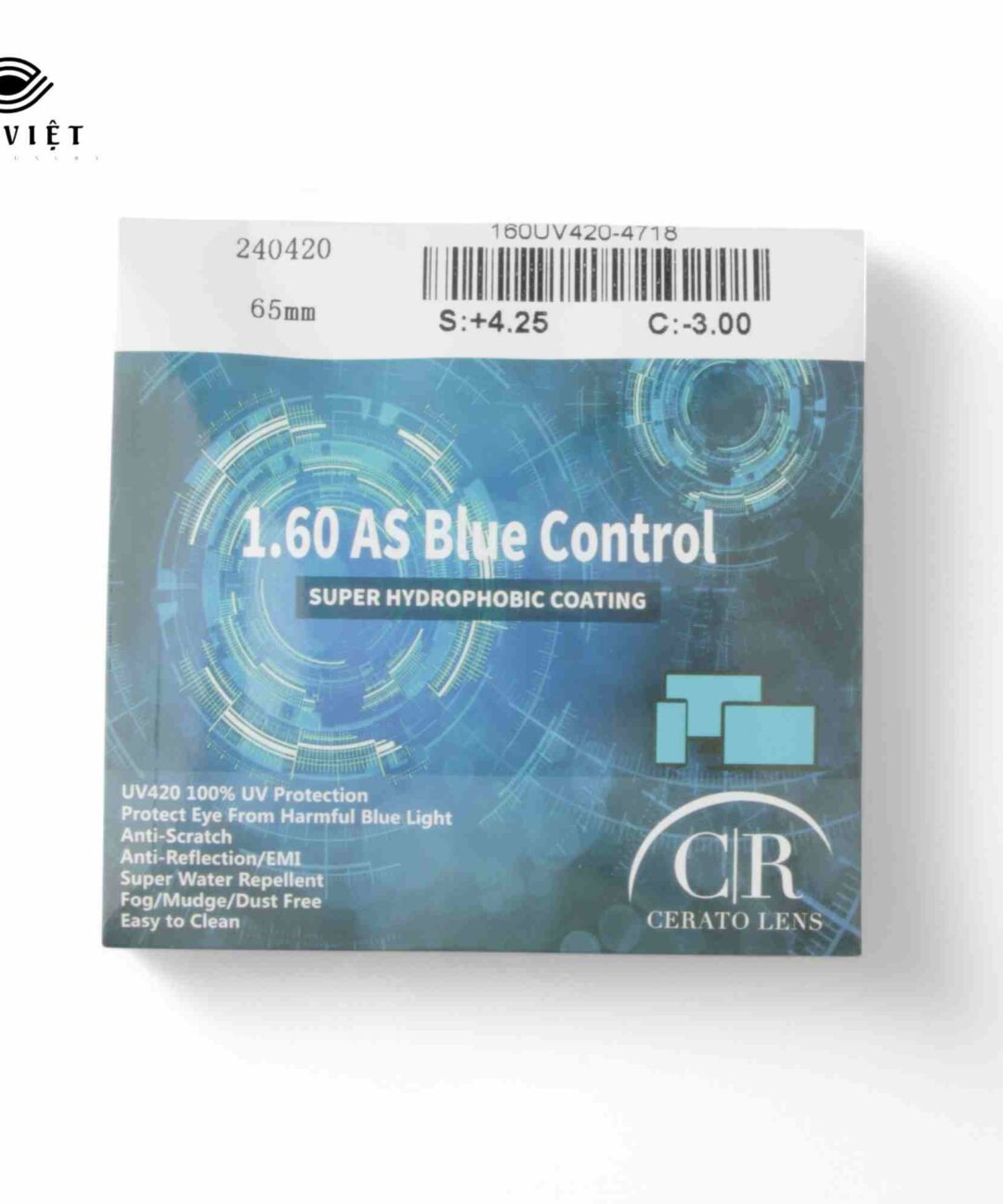 Tròng kính Cerato 1.60 AS BLUE CONTROL