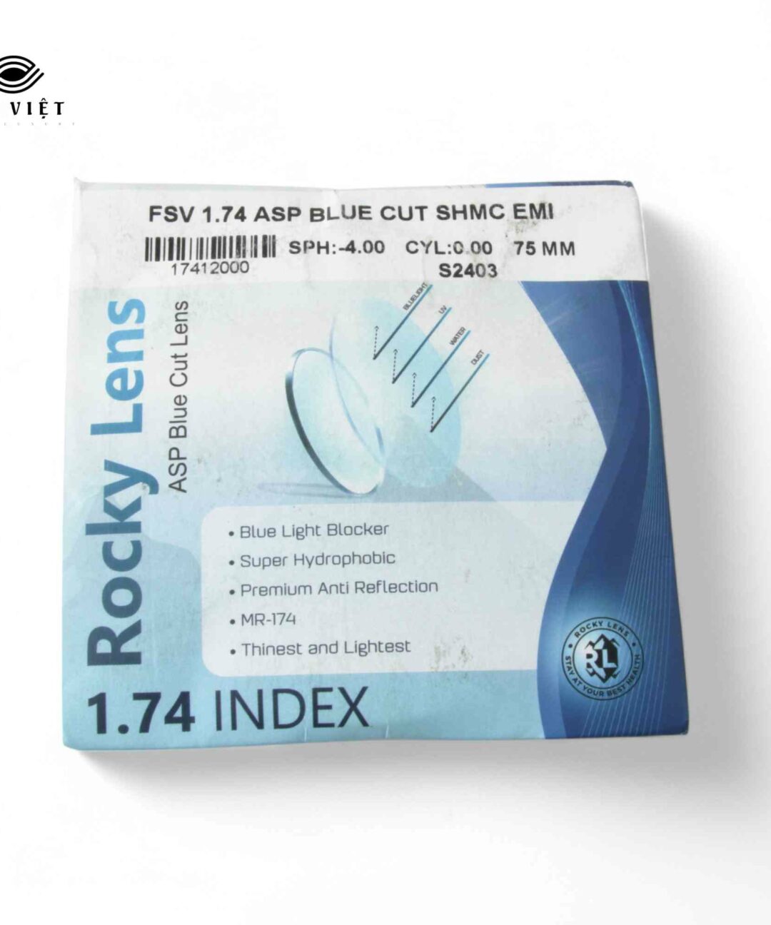 TRÒNG KÍNH ROCKY LENS 1.74 SIÊU MỎNG